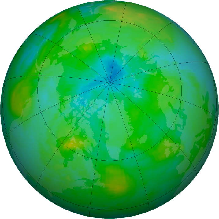 Arctic ozone map for 02 September 1979